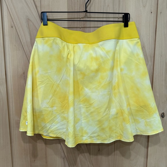 PUMA Golf Pwrshape Skirt Skort Yellow Tie Dye Size XXL 2XL NEW WITH TAGS! POCKET - Picture 2 of 15